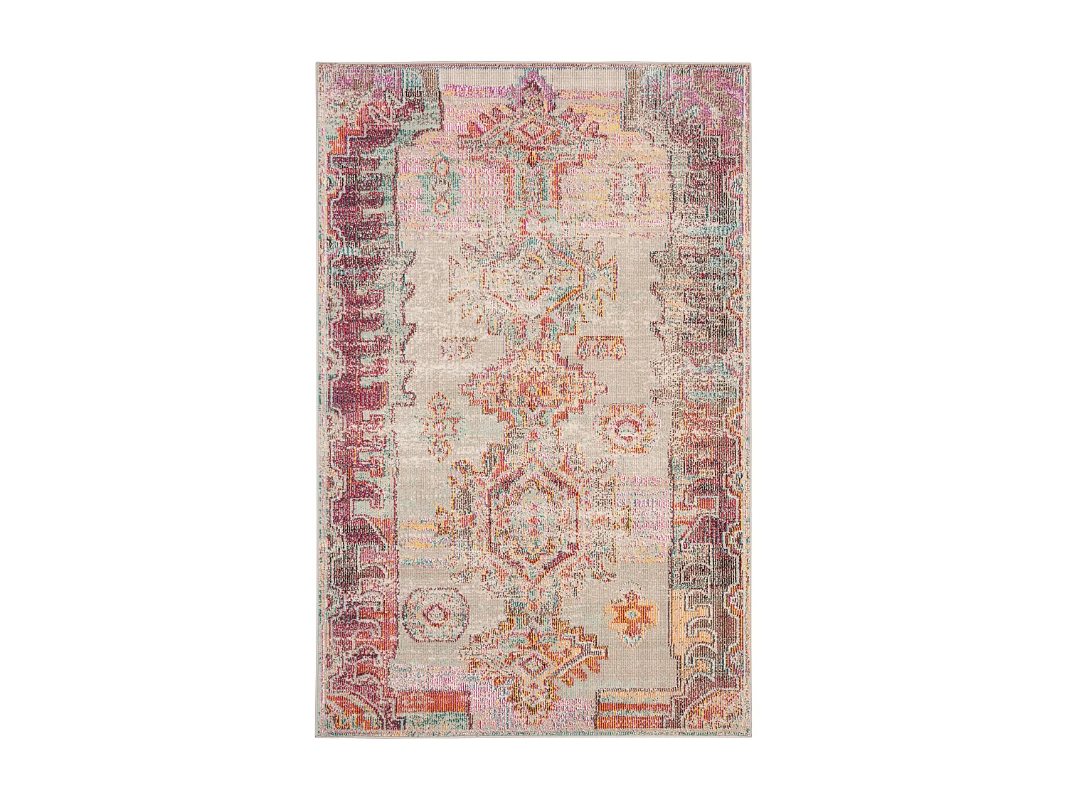 Tapis Gris/Violet 122 X 183 cm - Delia