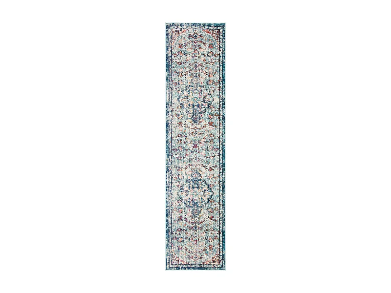 Tapis Bleu marine/Bleu clair 66 X 183 cm - Maia