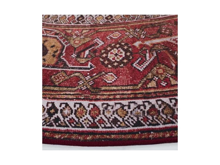 Tapis Bleu Marine/Rouille 183 X 183 cm - Patricia