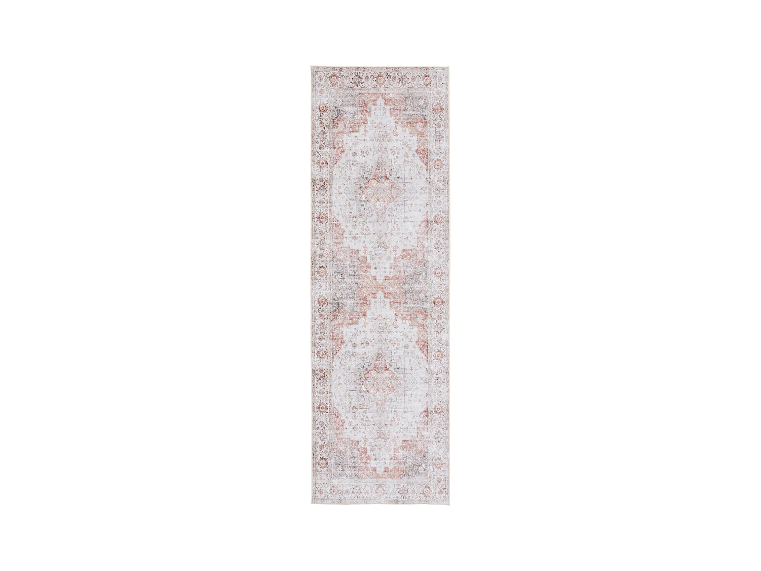 Tapis Gris clair/Rouille 76 X 305 cm - Primrose