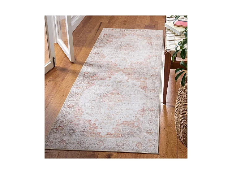 Tapis Gris clair/Rouille 76 X 305 cm - Primrose