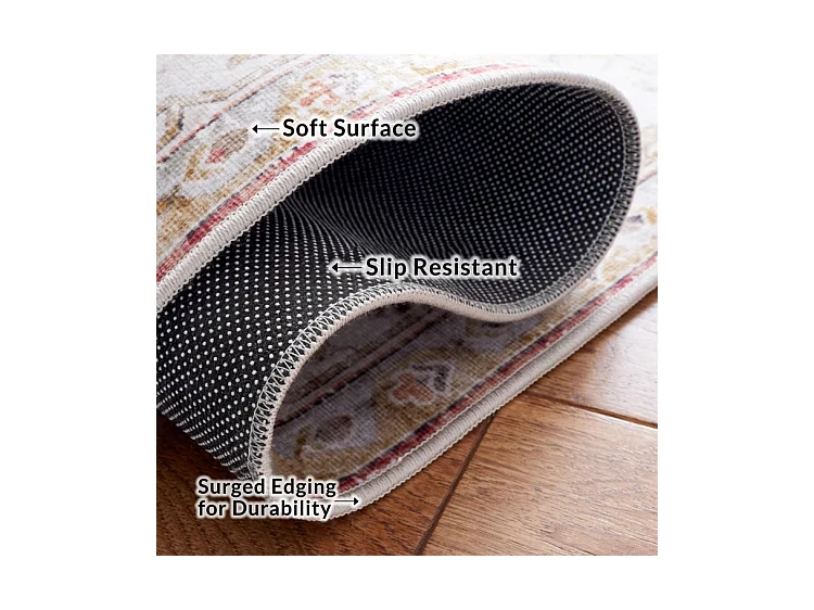 Tapis Gris clair/Rouille 76 X 305 cm - Primrose