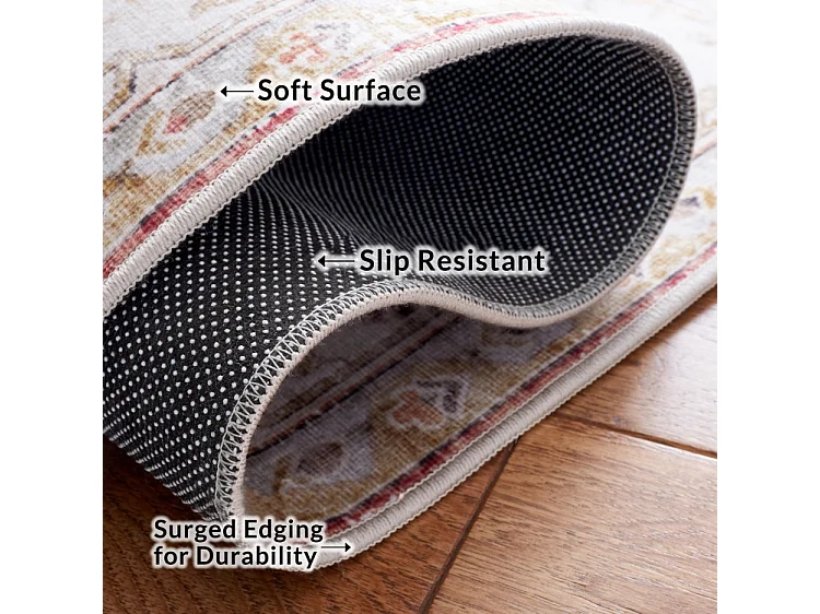 Tapis Gris clair/Rouille 76 X 305 cm - Primrose