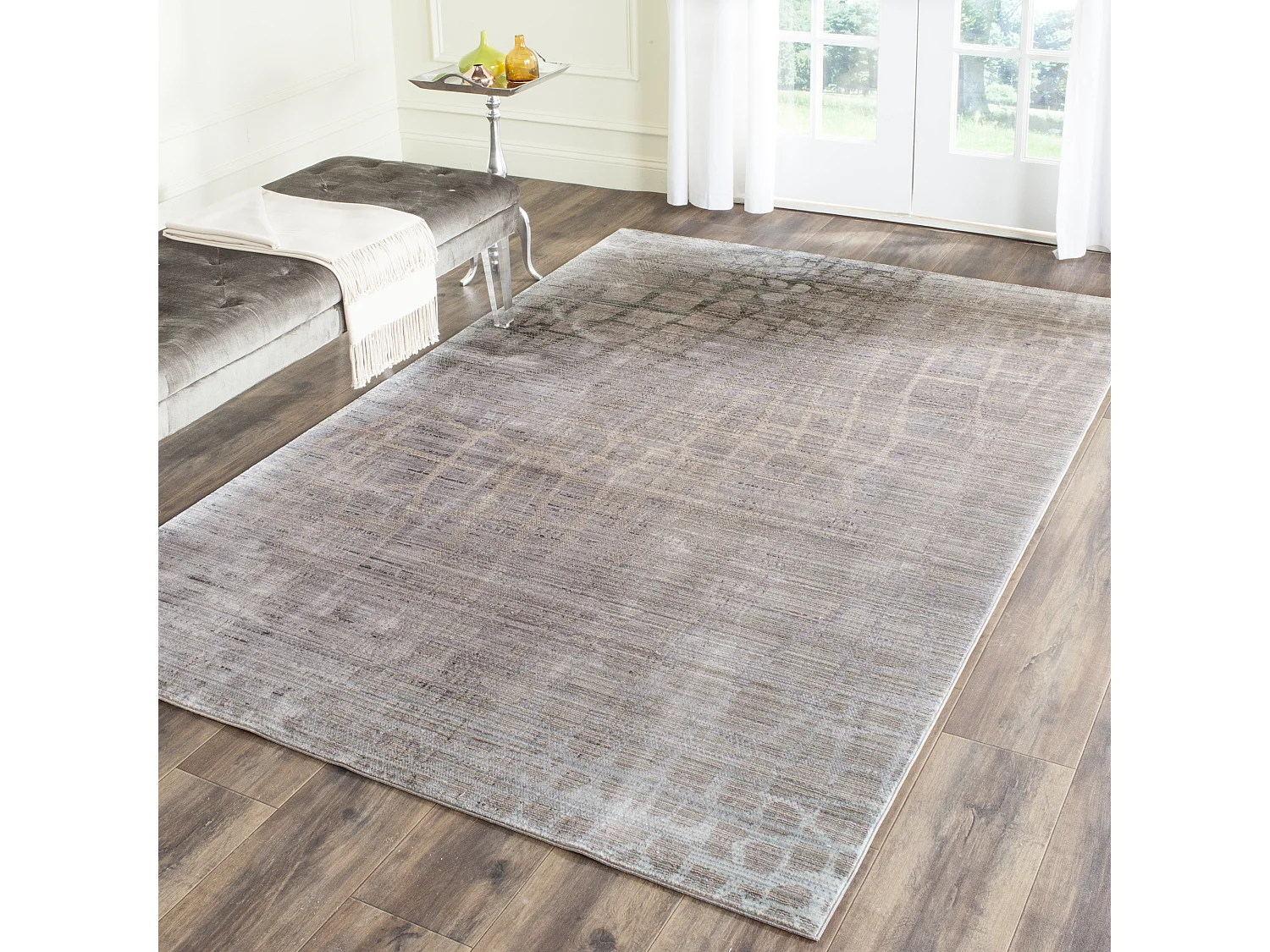 Tapis Gris/Multicolore 122 X 183 cm - Darold