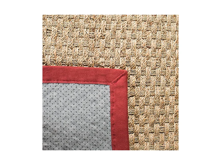 Tapis Beige/Rouge 76 X 122 cm - Roselyn