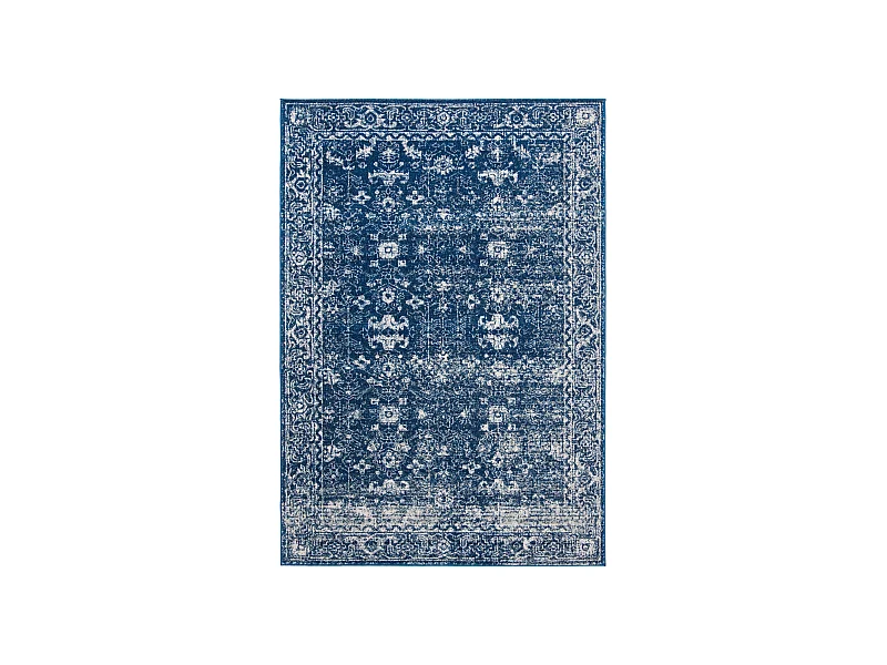 Tapis Bleu Marine/Neutre 155 X 229 cm - Rhea