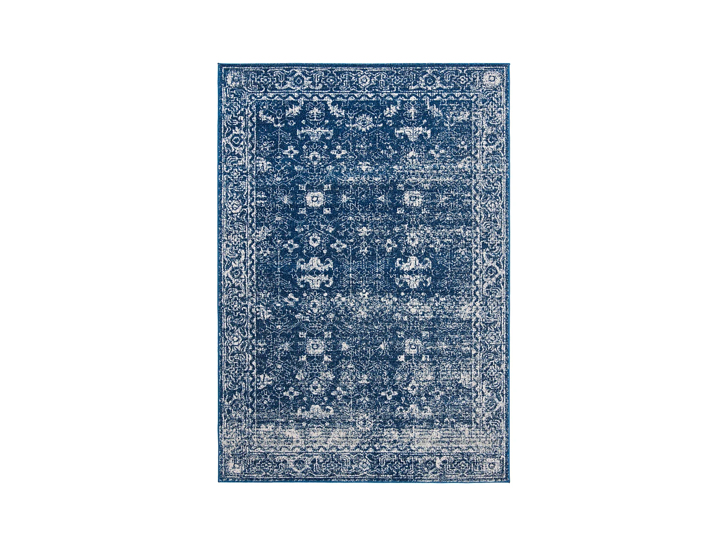 Tapis Bleu Marine/Neutre 155 X 229 cm - Rhea