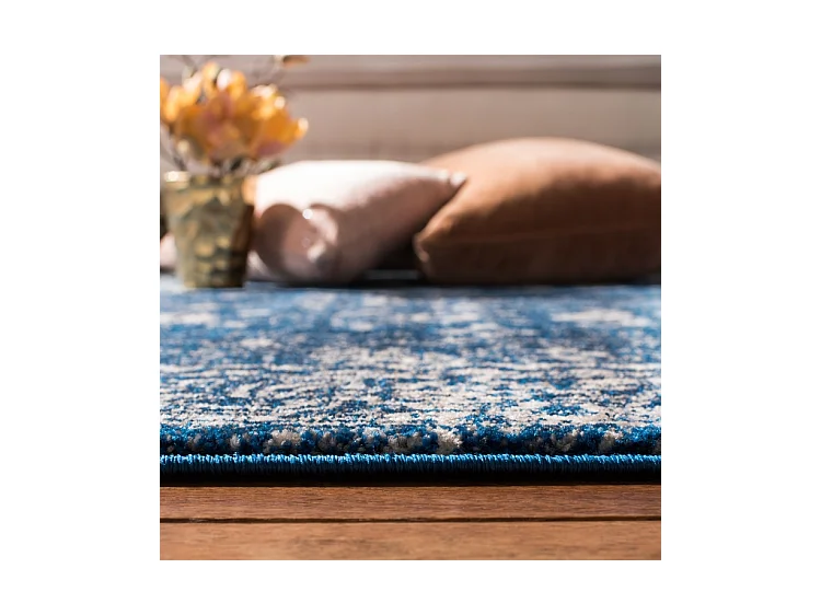 Tapis Bleu Marine/Neutre 155 X 229 cm - Rhea