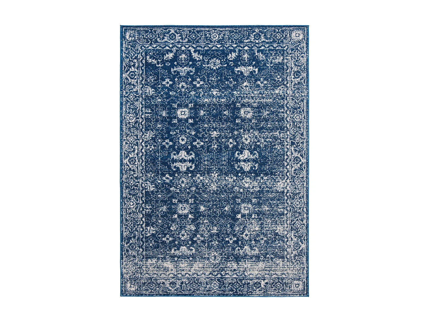 Tapis Bleu Marine/Neutre 155 X 229 cm - Rhea