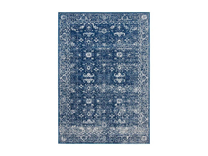 Tapis Bleu Marine/Neutre 155 X 229 cm - Rhea