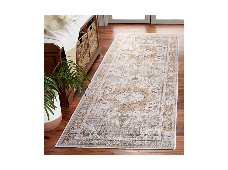 Tapis Beige/Or 76 X 305 cm - Bailee