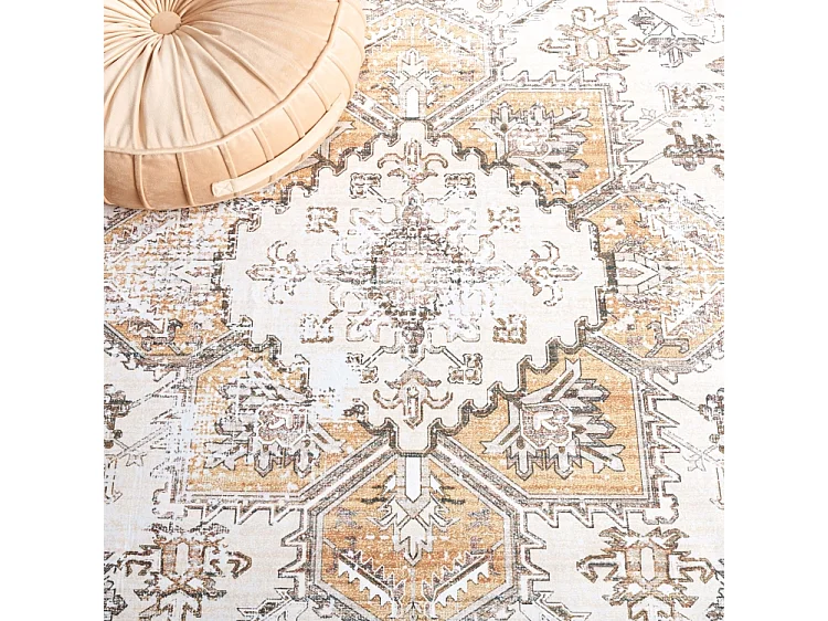 Tapis Beige/Or 76 X 305 cm - Bailee