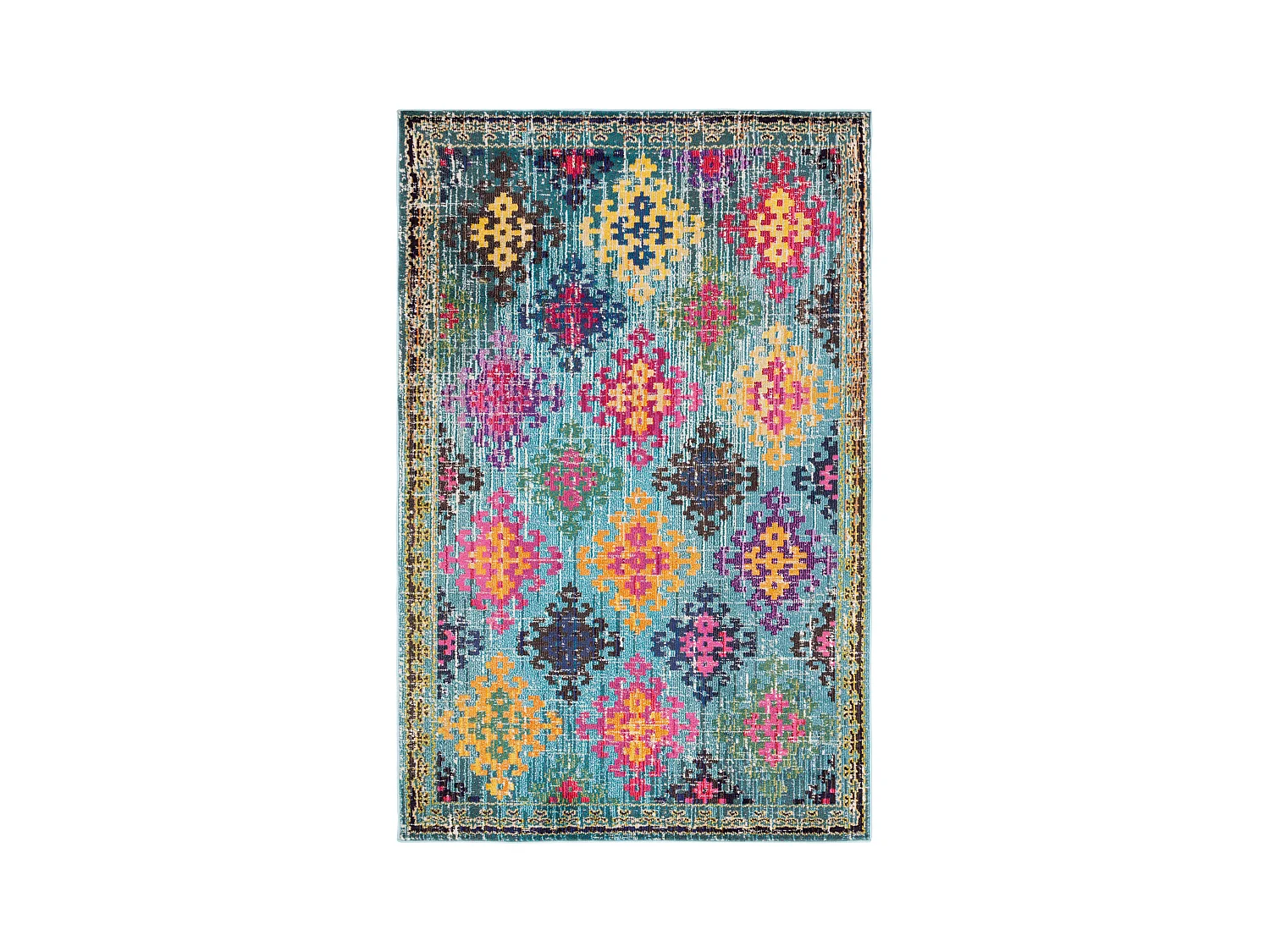 Tapis Bleu/Multicolore 155 X 231 cm - Lunya