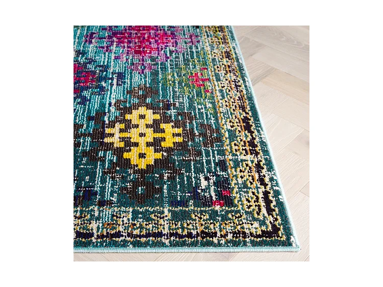 Tapis Bleu/Multicolore 155 X 231 cm - Lunya
