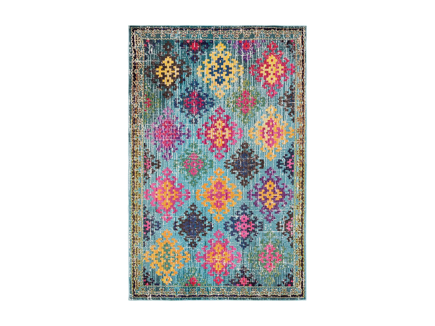 Tapis Bleu/Multicolore 155 X 231 cm - Lunya