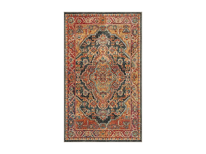 Tapis Bleu Marine/Or 91 X 152 cm - Aslan