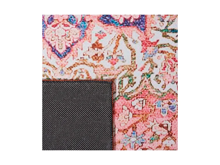 Tapis Rose/Crème 183 X 183 cm - Fleur