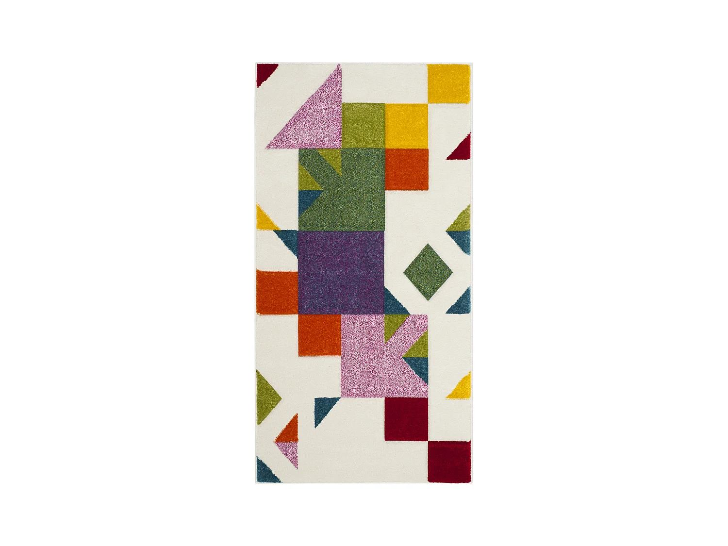 Tapis Neutre/Rose 79 X 152 cm - Lilliana