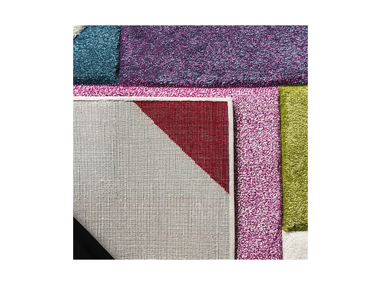 Tapis Neutre/Rose 79 X 152 cm - Lilliana
