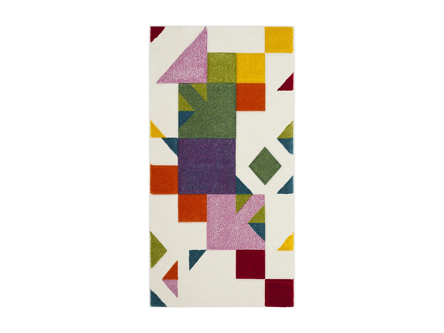 Tapis Neutre/Rose 79 X 152 cm - Lilliana