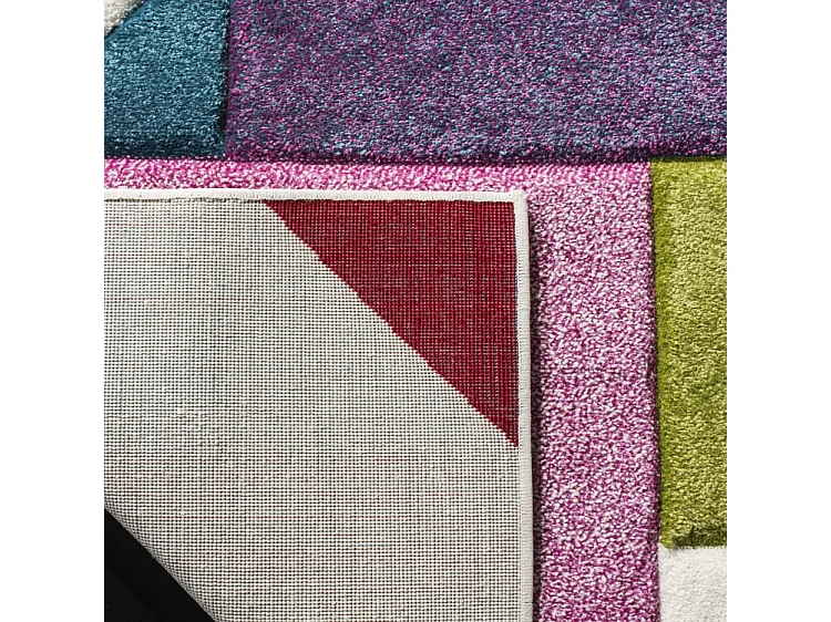 Tapis Neutre/Rose 79 X 152 cm - Lilliana