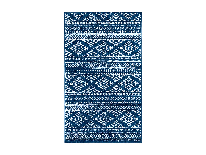Tapis Bleu Marine/Neutre 91 X 152 cm - Hope