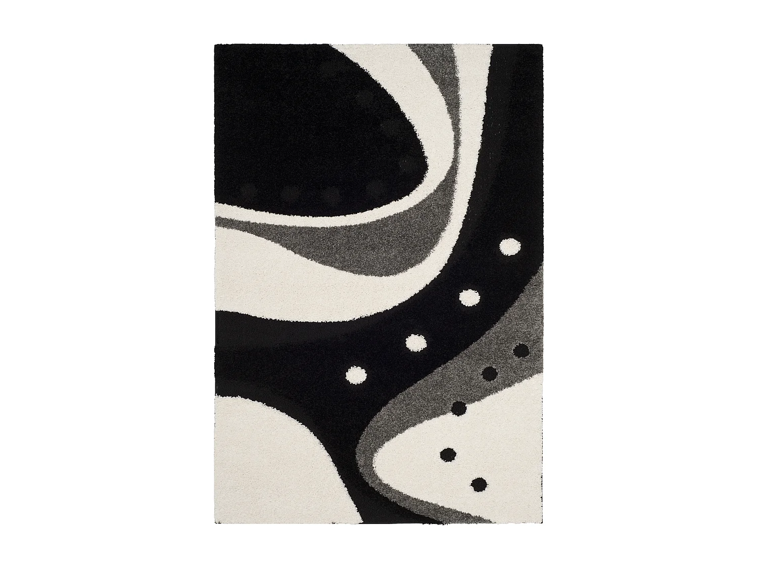 Tapis Noir/Neutre 183 X 274 cm - Lucie