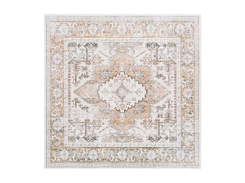 Tapis Beige/Or 122 X 122 cm - Bailee