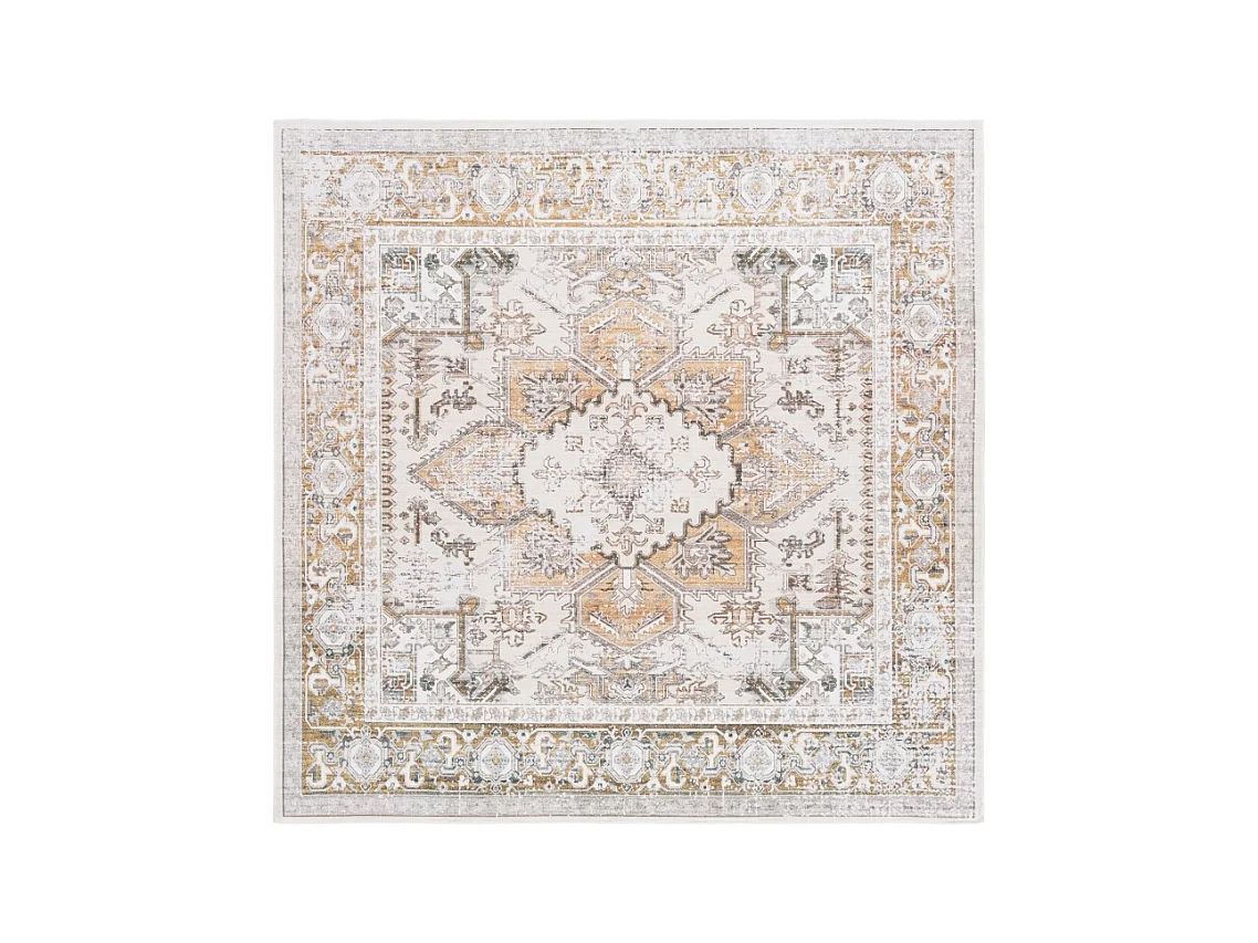 Tapis Beige/Or 122 X 122 cm - Bailee