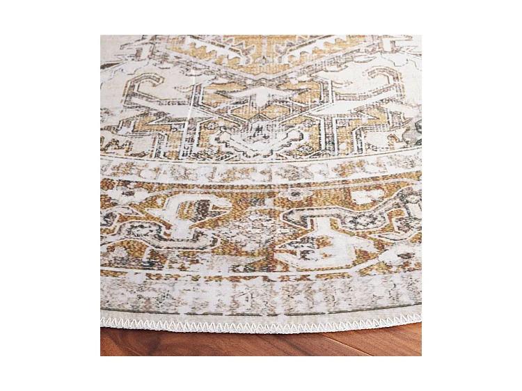 Tapis Beige/Or 122 X 122 cm - Bailee