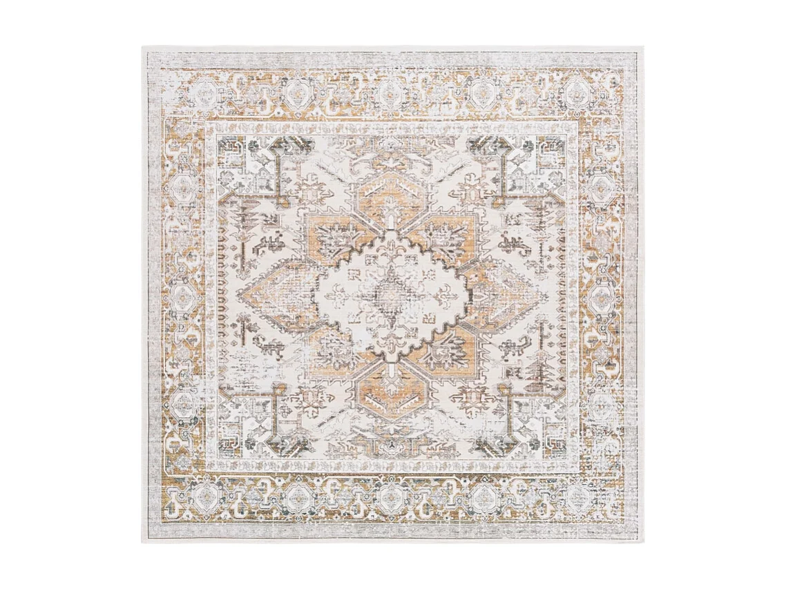 Tapis Beige/Or 122 X 122 cm - Bailee