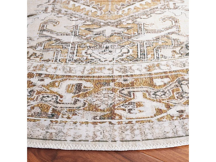 Tapis Beige/Or 122 X 122 cm - Bailee