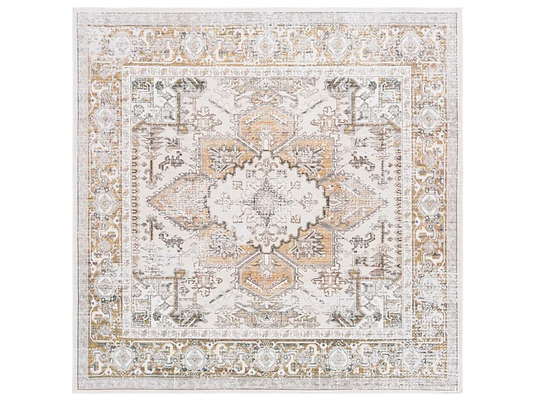 Tapis Beige/Or 122 X 122 cm - Bailee