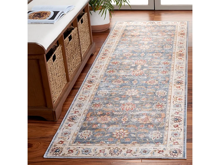 Tapis Vert/Beige 69 X 122 cm - Petra