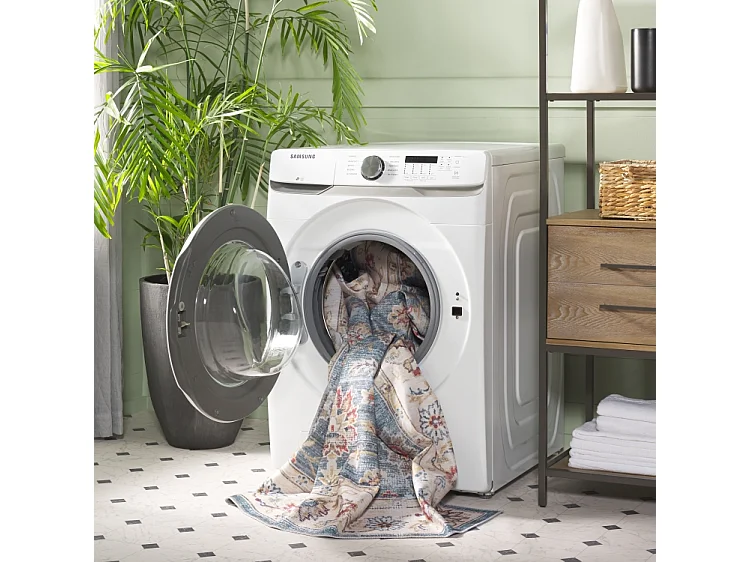 Tapis Vert/Beige 69 X 122 cm - Petra