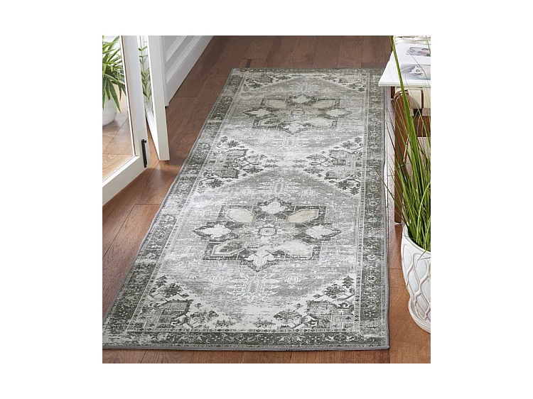 Tapis Vert Foncé/Beige 76 X 183 cm - Fawn