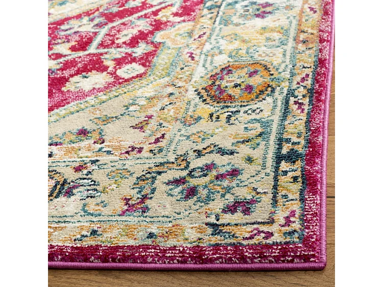 Tapis Violet/Bleu 91 X 152 cm - Cerise