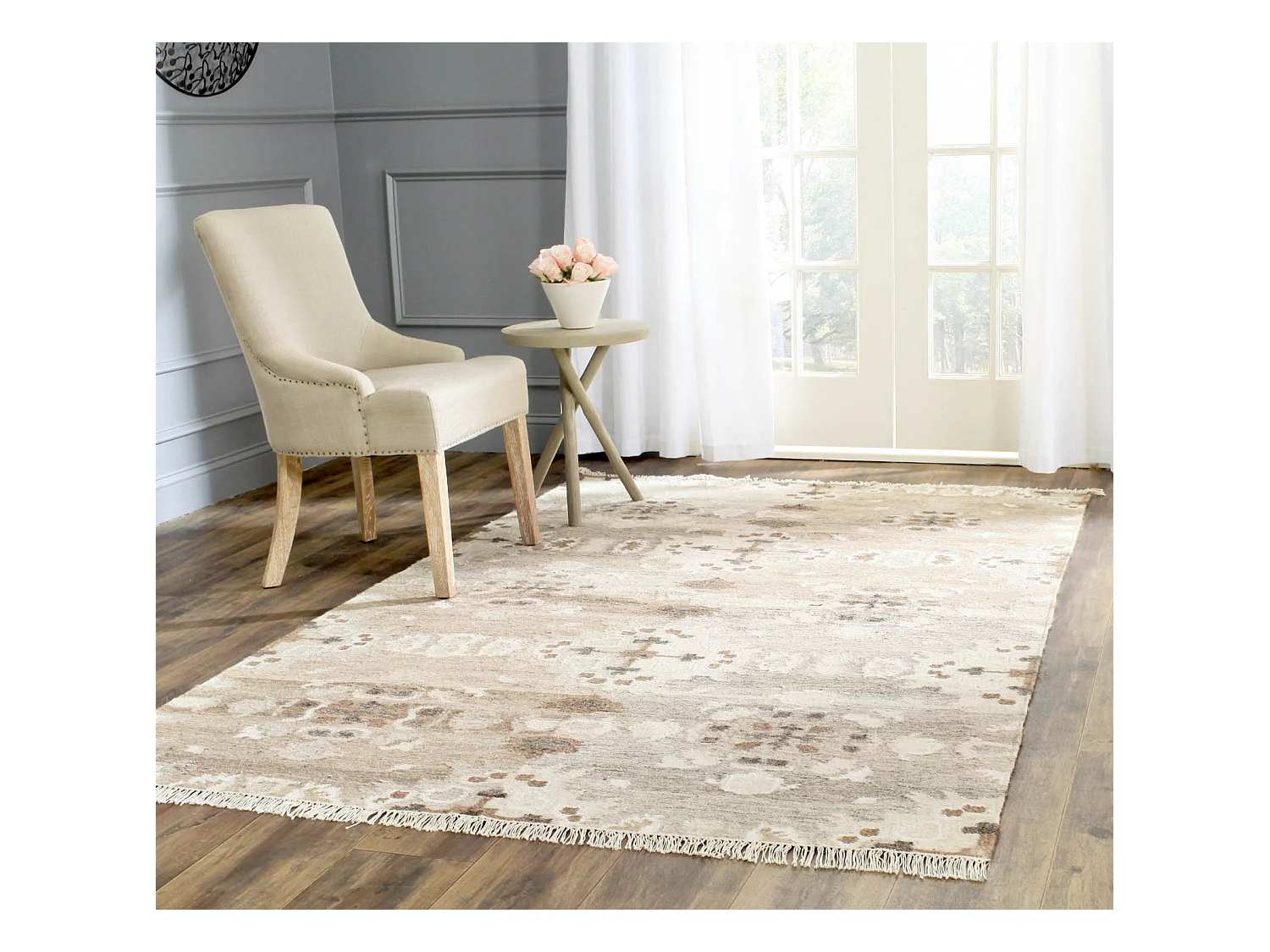 Tapis Gris/Multicolore 152 X 244 cm - Ambroso
