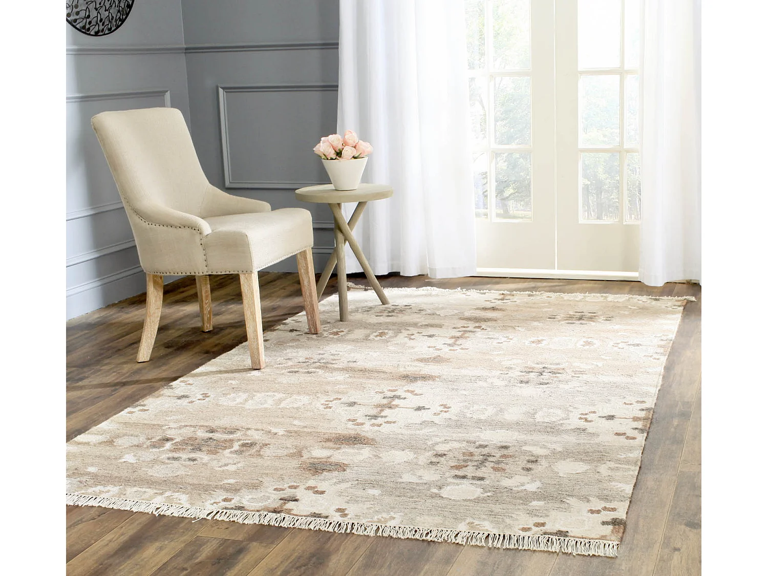 Tapis Gris/Multicolore 152 X 244 cm - Ambroso