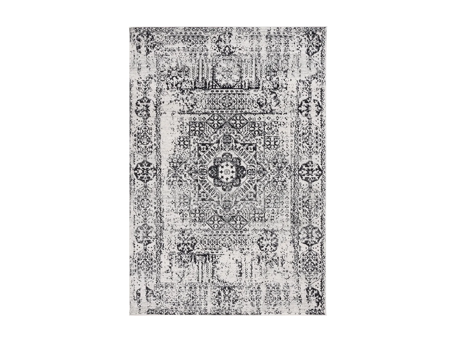 Tapis Neutre/Noir 201 X 274 cm - Carine