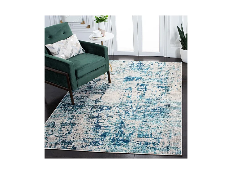 Tapis Ivoire/Turquoise 160 X 229 cm - Odaline