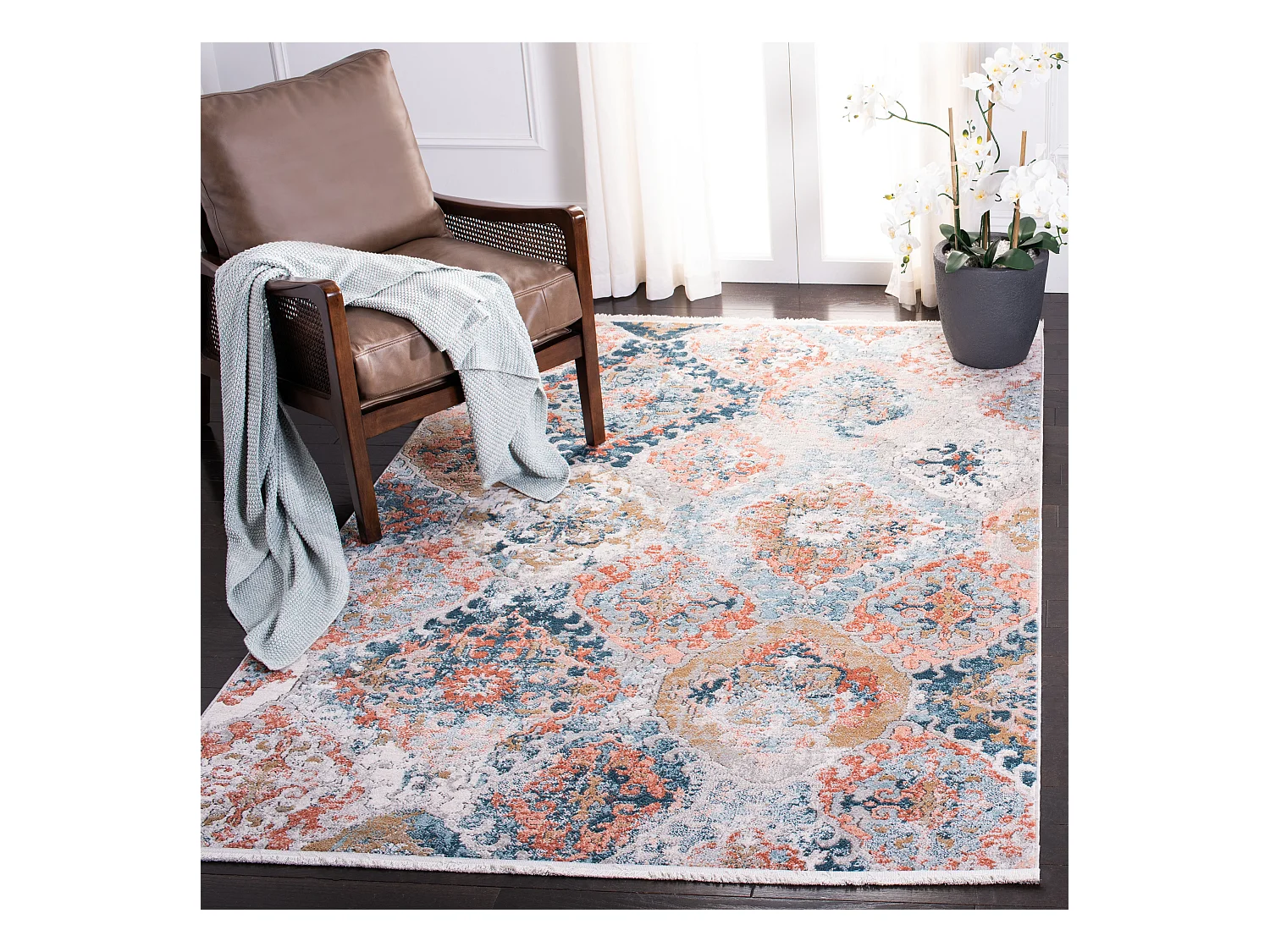 Tapis Bleu/Rose 160 X 229 cm - Charli