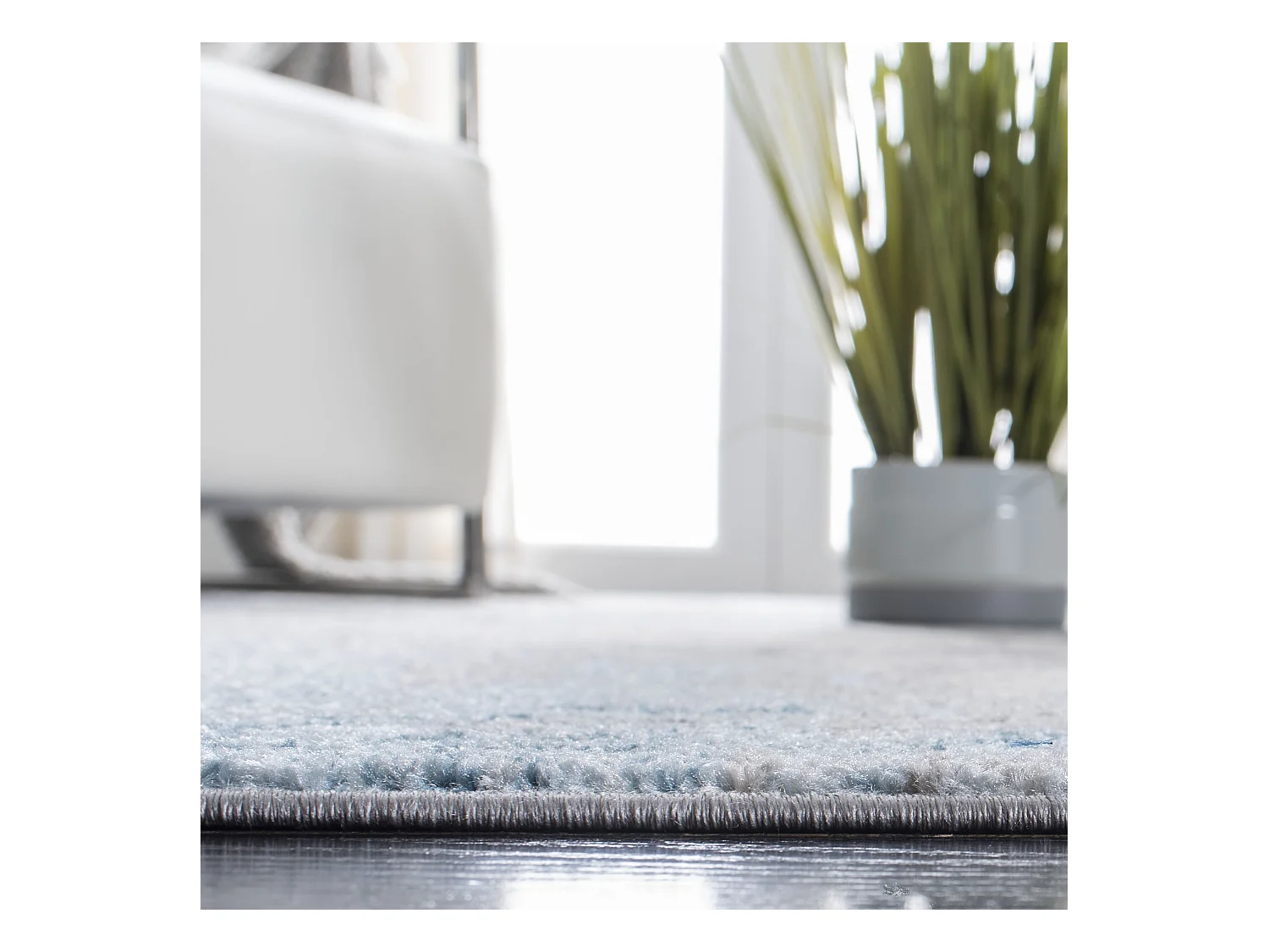 Tapis Gris/Bleu 91 X 152 cm - London