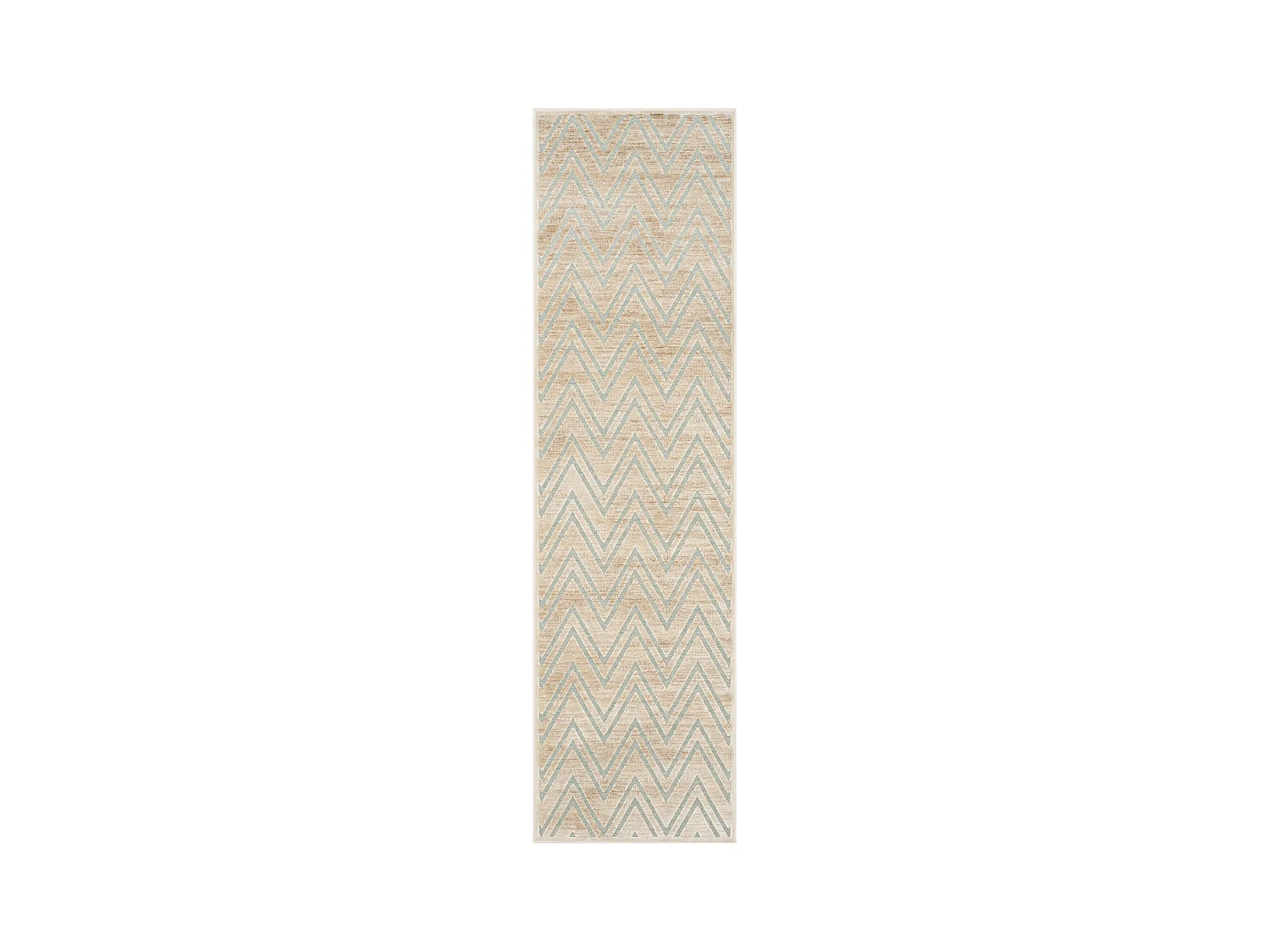 Tapis Neutre/Bleu 66 X 244 cm - Tobago