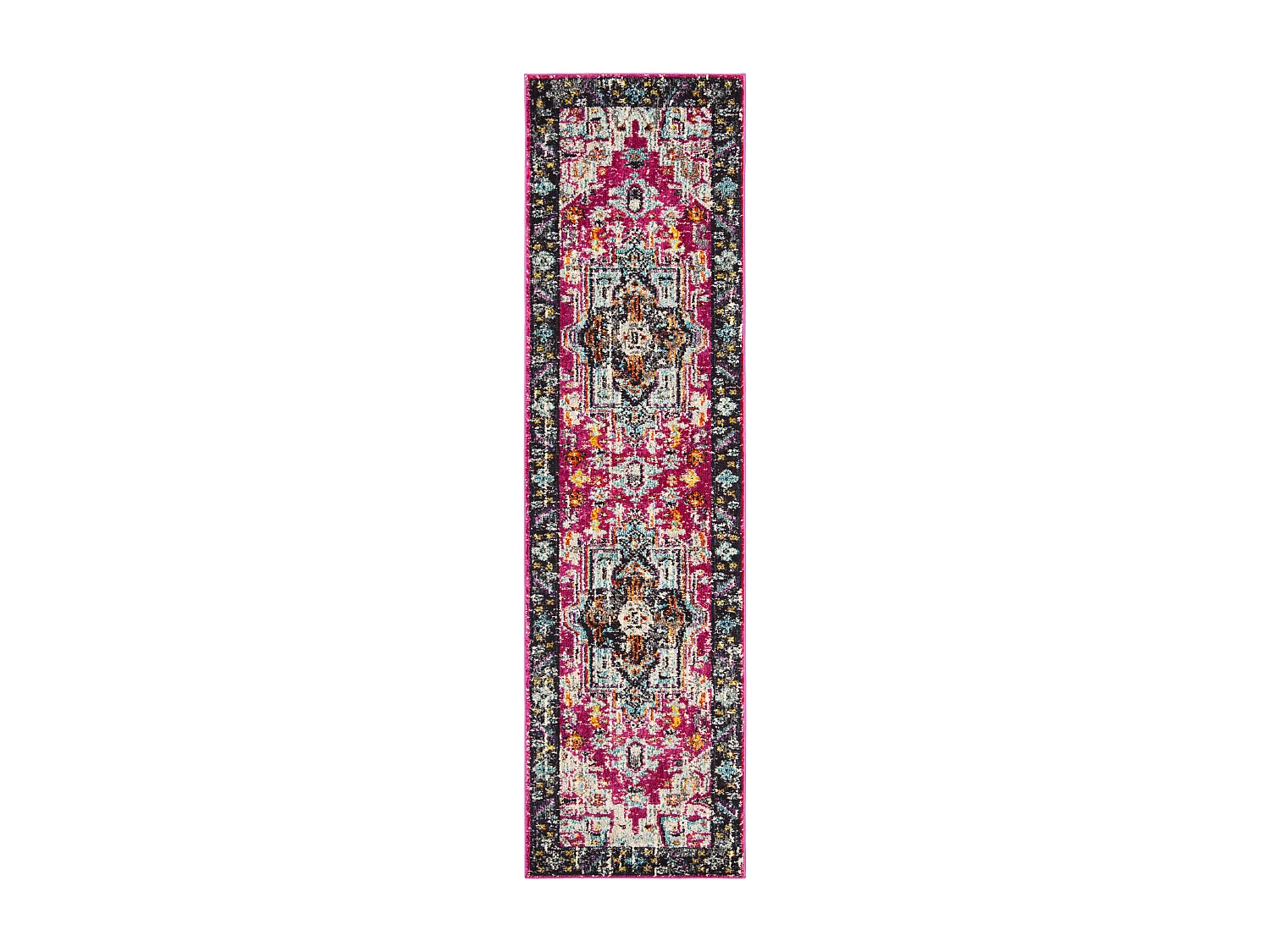 Tapis Rose/Gris 66 X 244 cm - María