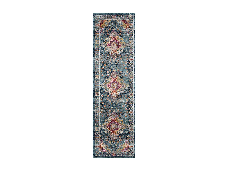 Tapis Sarcelle/Fuschia 69 X 244 cm - Shannon