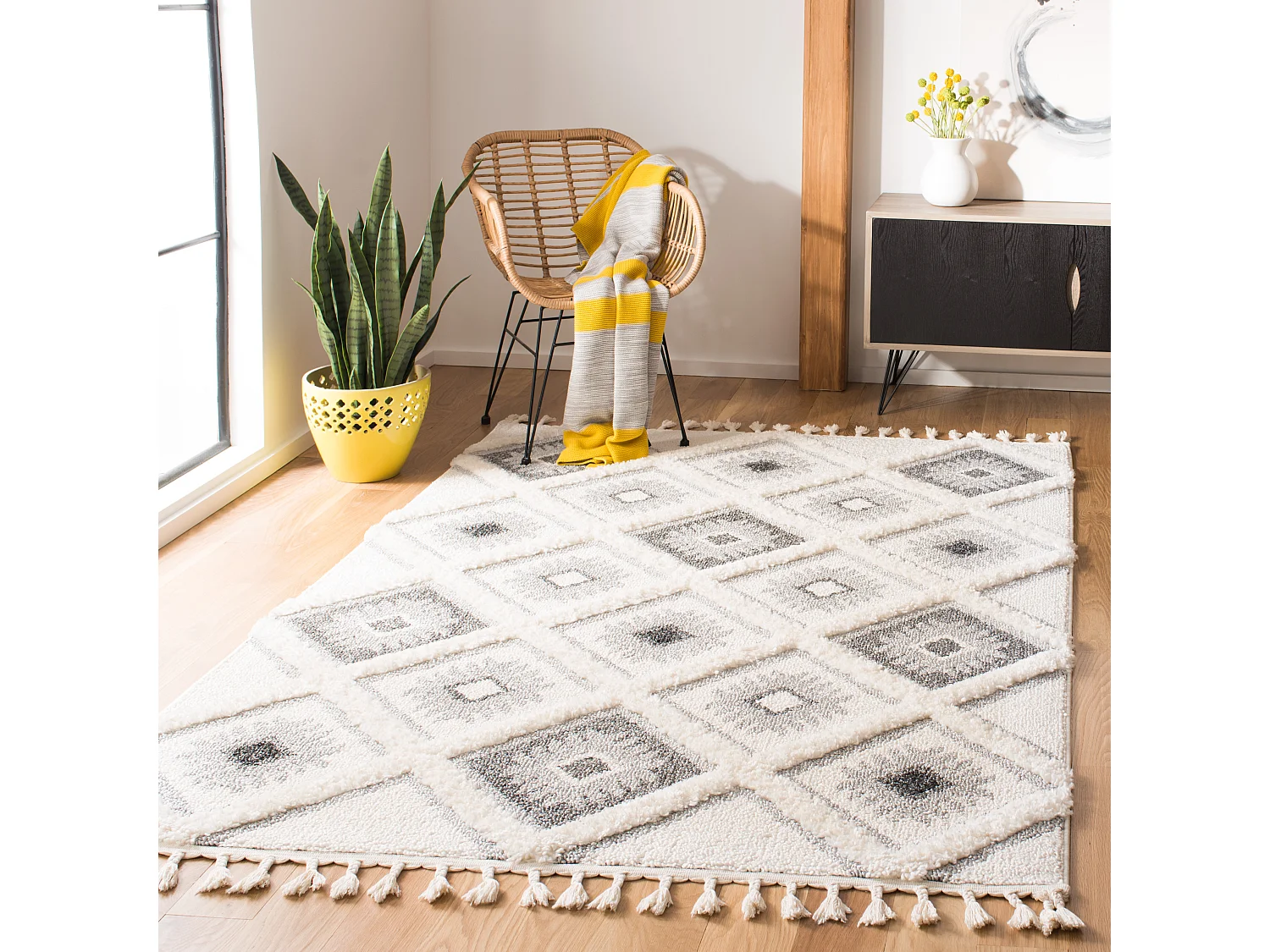 Tapis Neutre/Gris 201 X 279 cm - Quinn