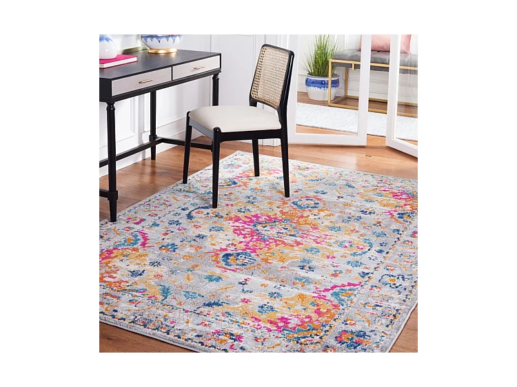 Tapis Gris/Fuchsia 160 X 229 cm - Shannon