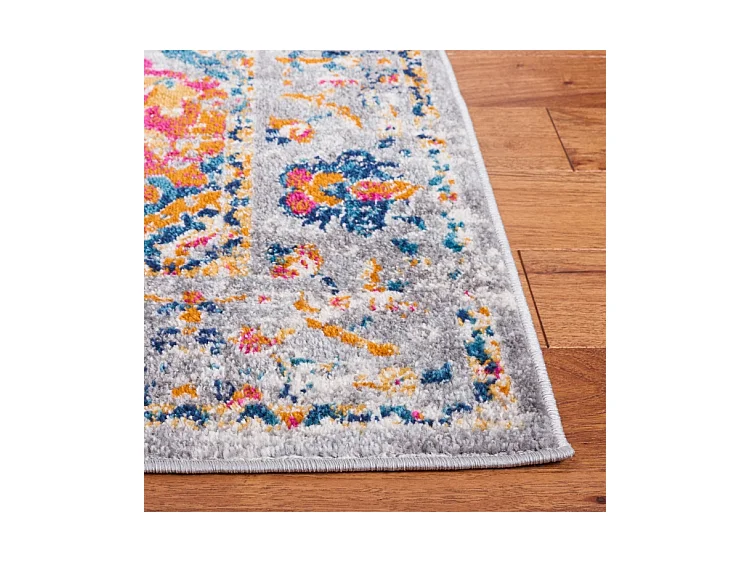 Tapis Gris/Fuchsia 160 X 229 cm - Shannon