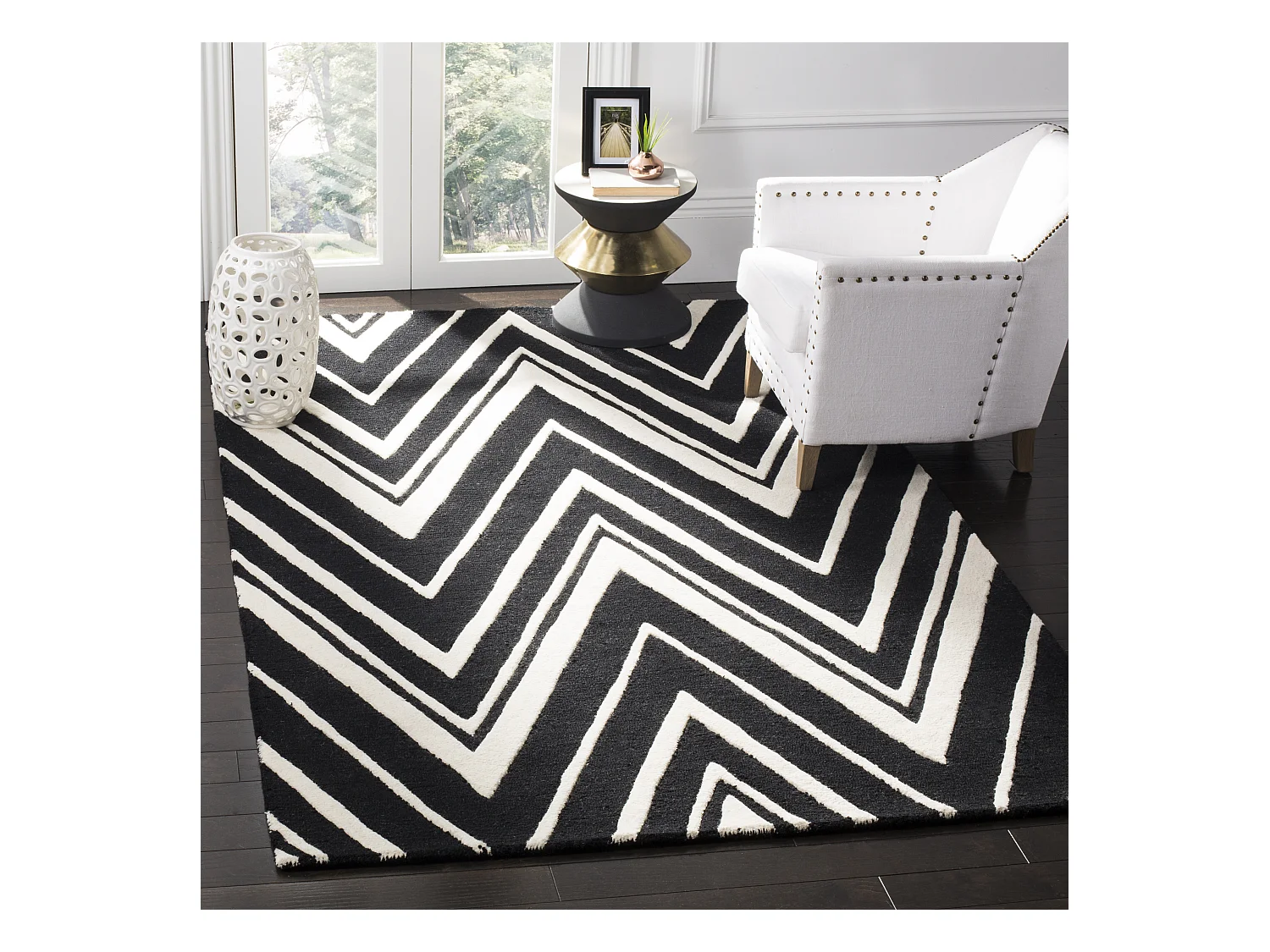 Tapis Noir/Neutre 183 X 274 cm - Thessaly